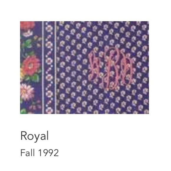 Vintage VERA BRADLEY Royal 1992 Business Bag Tech Laptop Handled Case Indiana - Picture 17 of 17